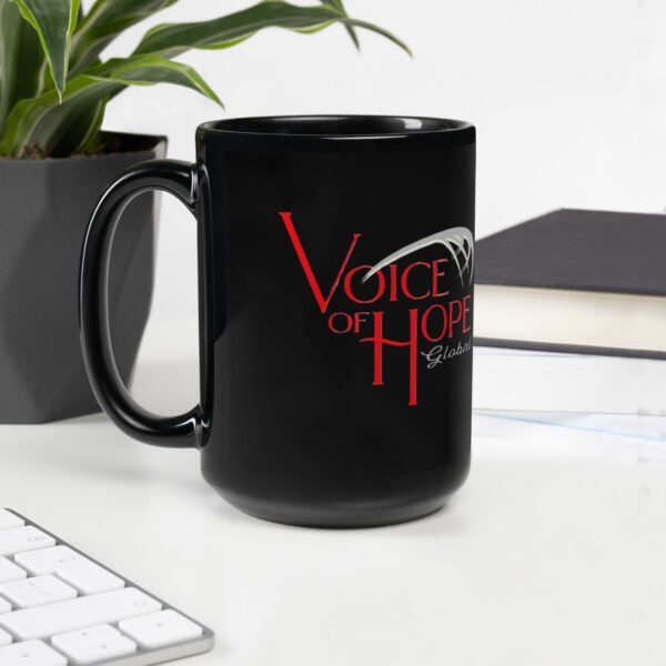 VOHG Black Glossy Mug - Image 2